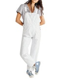 Vintage Denim Overalls for Women - D / M