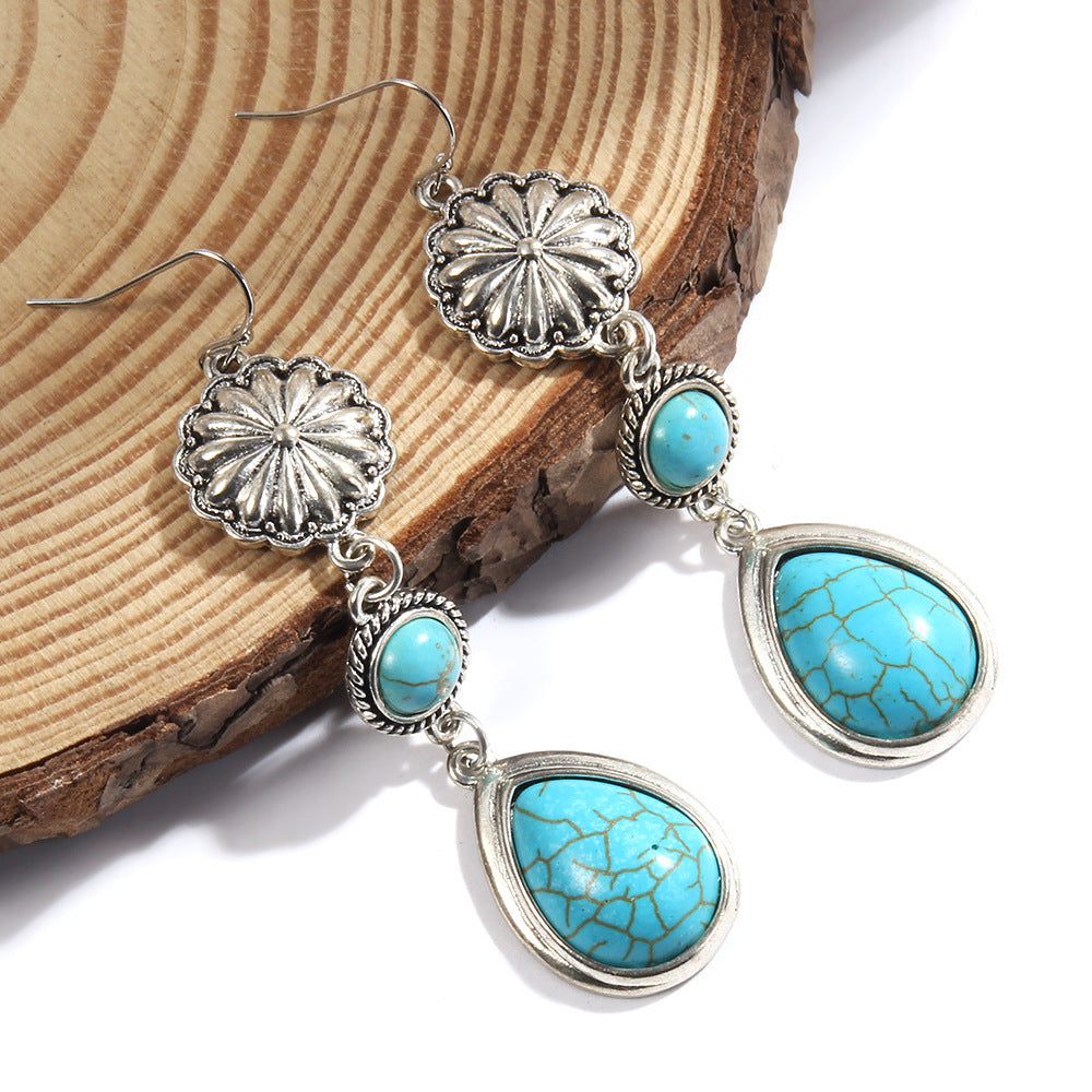 Vintage Earrings - Blue - electronic accessories