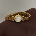 Vintage Gold Watch for Women Stainless Steel Strap - 02