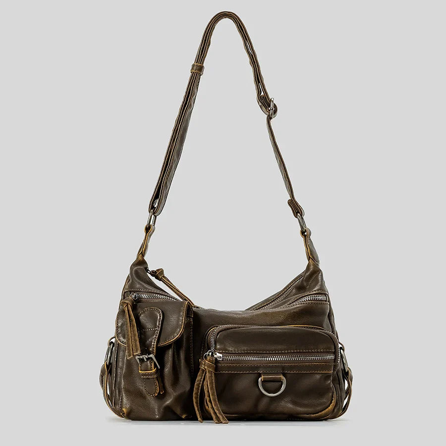 Vintage Multiple Pockets Women Shoulder Bags