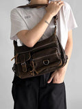 Vintage Multiple Pockets Women Shoulder Bags