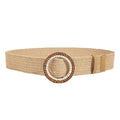 Vintage PP Grass Woven Belt for Women