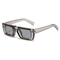 Vintage Rectangle Sunglasses Women - Gray-Gray / As the picture
