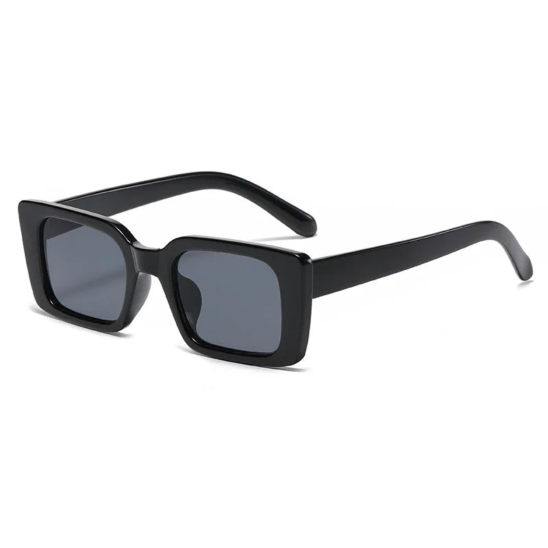 Vintage Square Sunglasses Woman - Black / As Picture