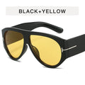Vintage Style Sunglasses Woman - Black Yellow