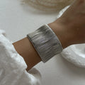 Vintage Wide Cuff Bangles - 2163 Silver