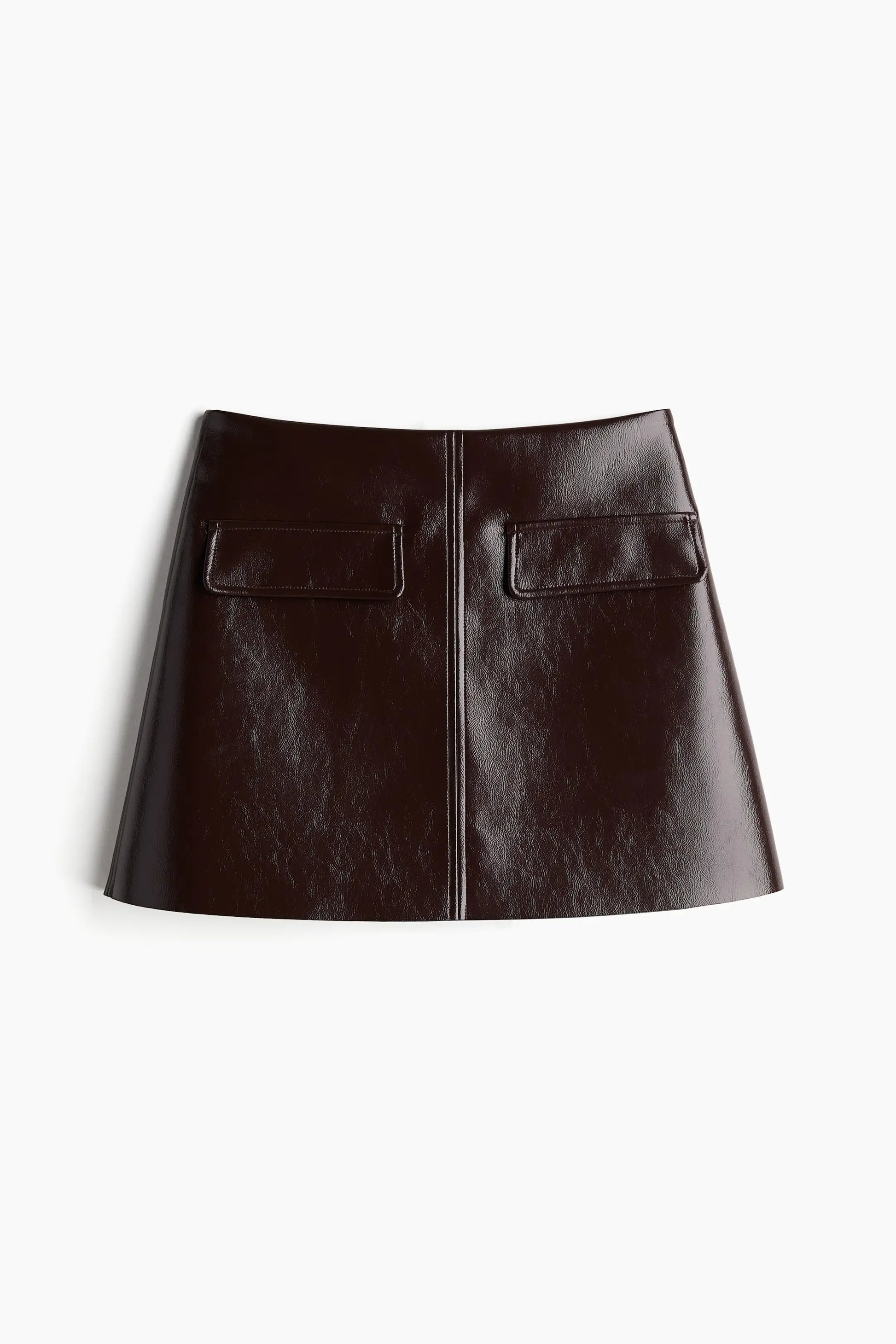 Vintage Women Leather Sets - mini skirt / S