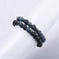 Volcanic Rock Bracelet Suit Men And Women Couple Style - CZL05503 - electronic accessories