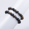 Volcanic Rock Bracelet Suit Men And Women Couple Style - CZL05504 - electronic accessories
