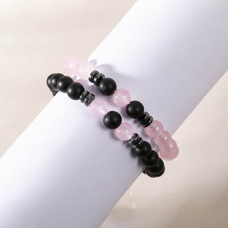 Volcanic Rock Bracelet Suit Men And Women Couple Style - CZL05505 - electronic accessories
