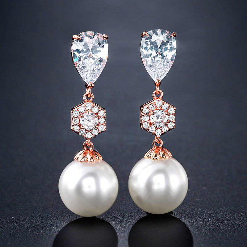 Water Drop Zircon Earrings - electronic accessories