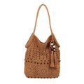 Weave Handbag Large Capacity Shoulder Bag Hollow out Tote Bag