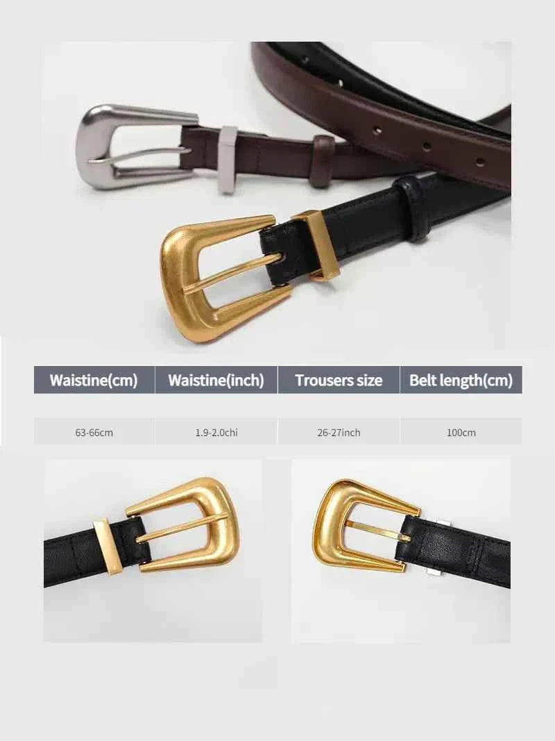 Western Belt for Women Genuine Leather