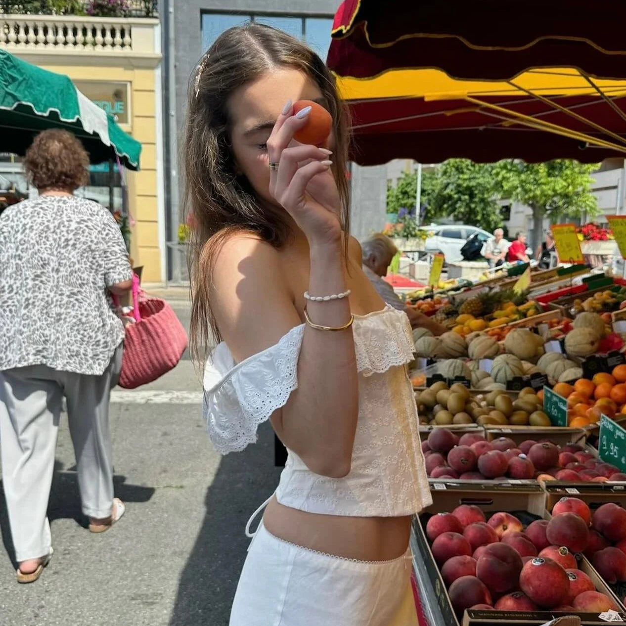 White Summer Corset Crop - Other