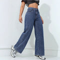 Wide Leg Pants Jeans Women Vintage Denims High Waist