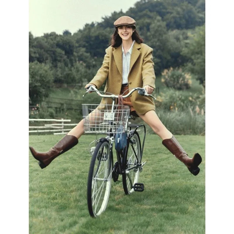 Winter Vintage Blazers Suit Collar Button Loose