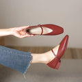Woman Casual Square Toe Low Soft Soled Shoes - 34 / Red
