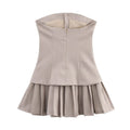 Women A-line Pleated Dress