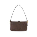 Women Bag Small Square Vintage Coffee Flap PU Leather Shoulder Bag