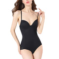 Women Body Shaping Bodysuit Tummy Control High Waist Spaghetti Strap - Black S