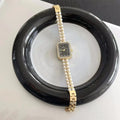 Women Bracelet Watch Vintage Shell Pearls Chain Quartz - GDBK