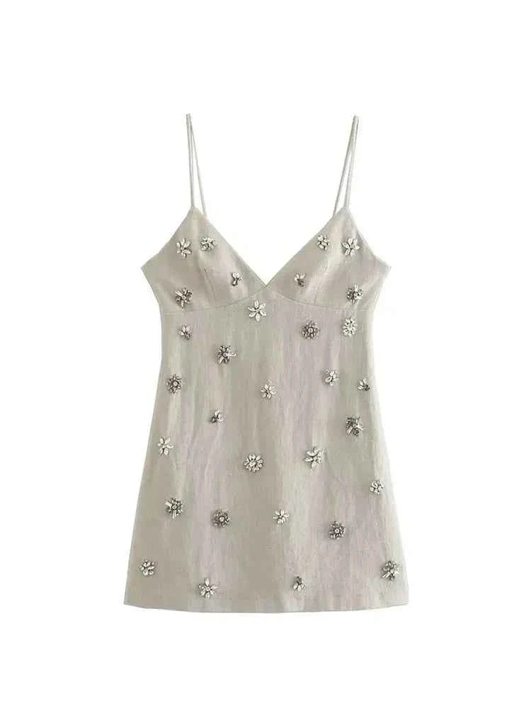 Women Chic Fashion Sleeveless Mini Dress