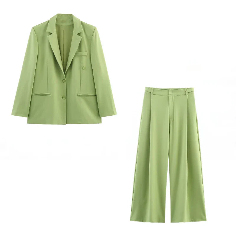 Women Commuter Blazer Pants Suit