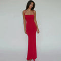 Women Evening Long Dress - Red / M