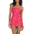 Women Floral Bodycon Tube Dress