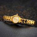 Women Gold Bracelet Quartz Wristwatch for Woman