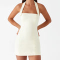 Women Halter Mini Dress - B / L