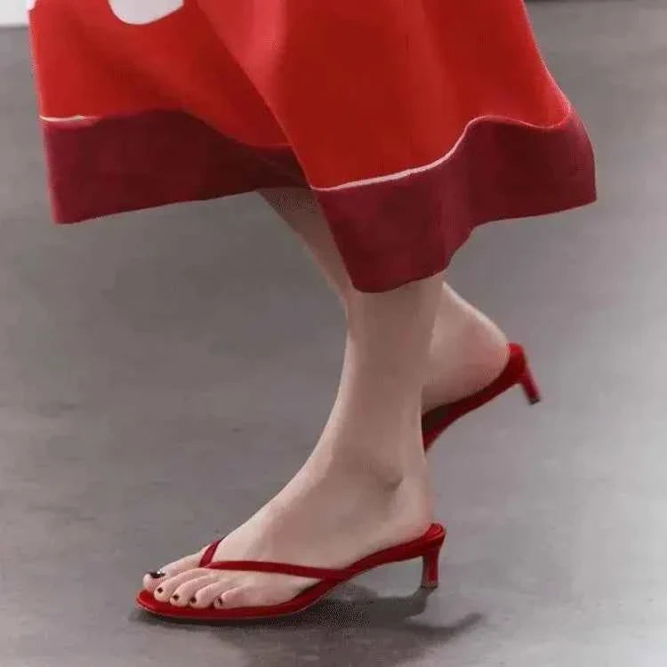 Women High Heel Slippers Shoes