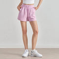 Women High Waist Shorts Outdoor Sport Running - pink / XL