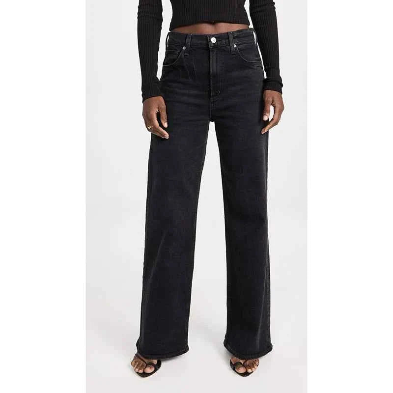Women High Waisted Straight Leg Jeans