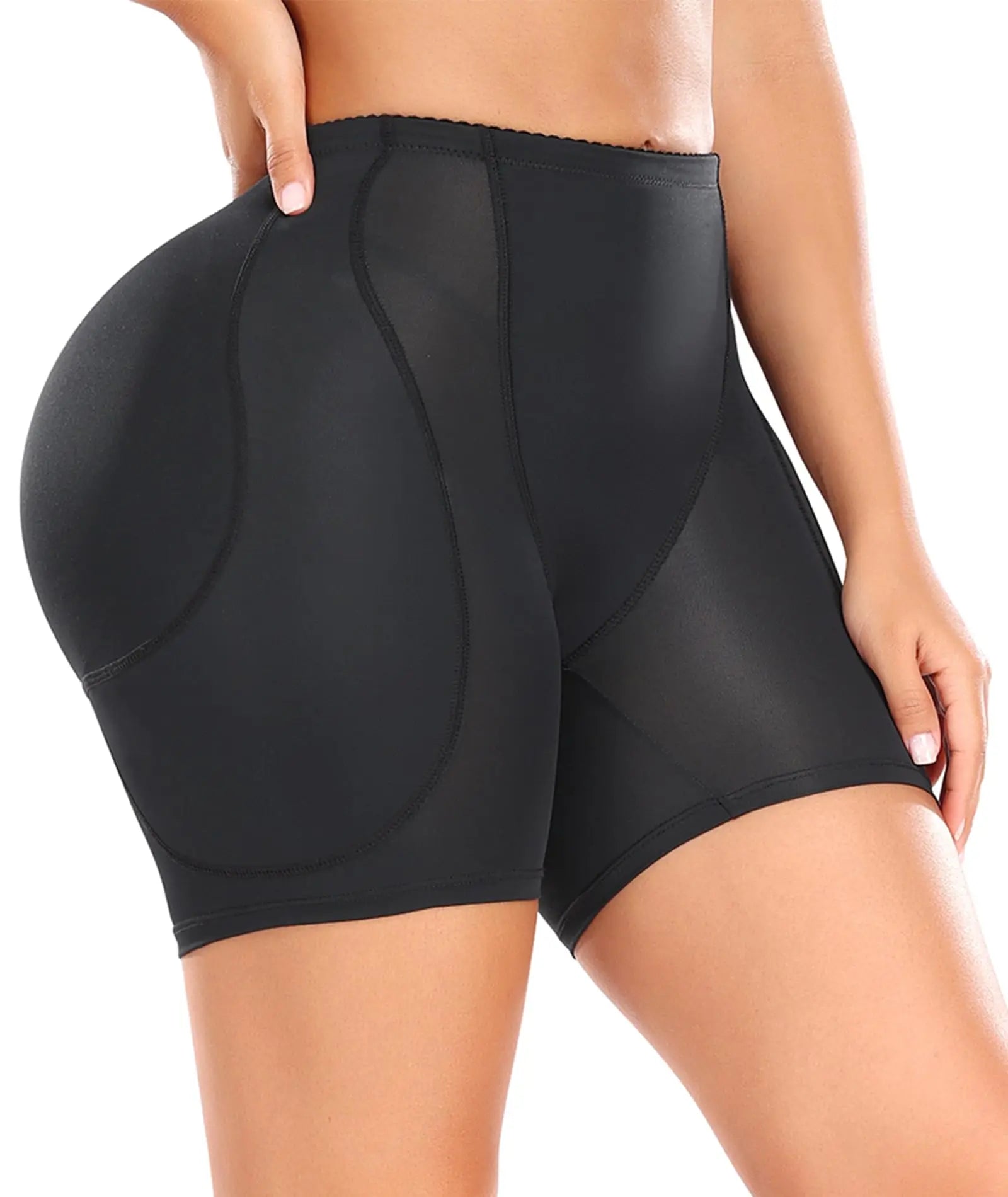 Women Hip Padded Booty Lifter Shapewear - black / 5XL