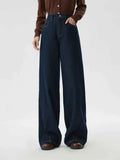 Women Jeans High Waist Cotton Wide Leg Trousers