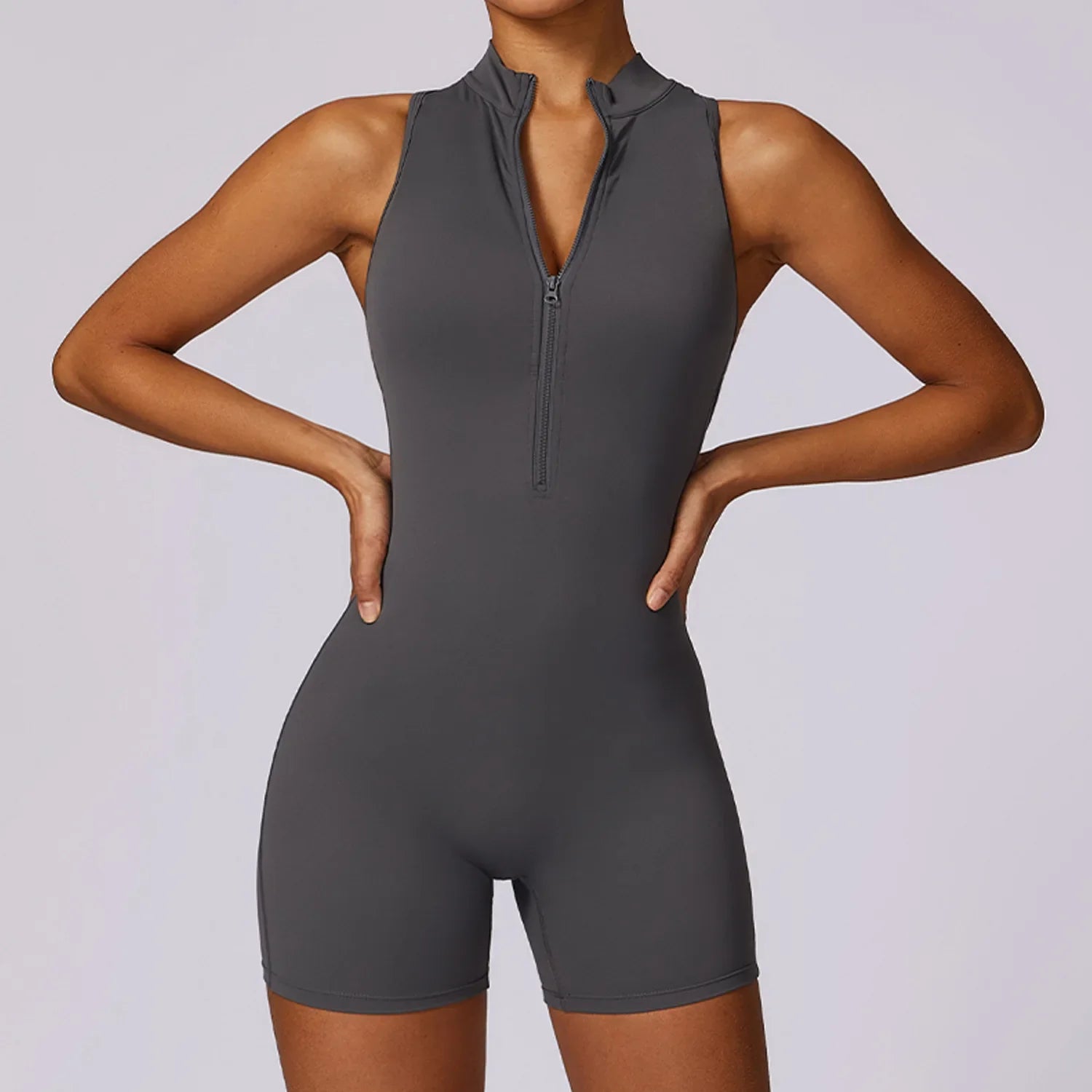 Women Jumpsuit Casual Fitness - Free Grey / L / CN