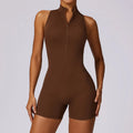 Women Jumpsuit Casual Fitness - Huacha Brown / XL / CN