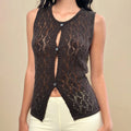 Women Knit Tank Top Sleeveless - B / M
