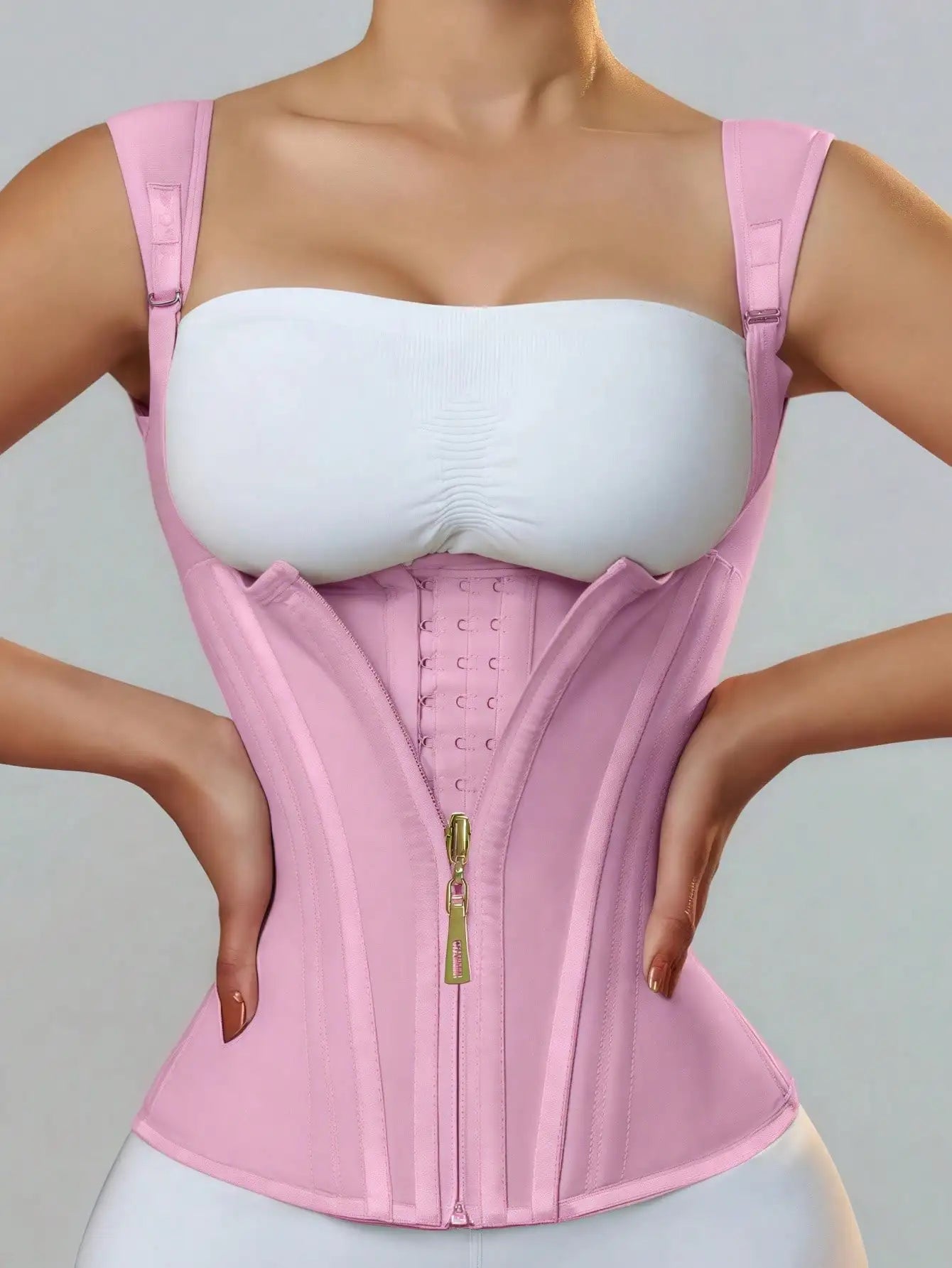 Women Latex Waist Trainer Corset Tummy Control Body Shaper