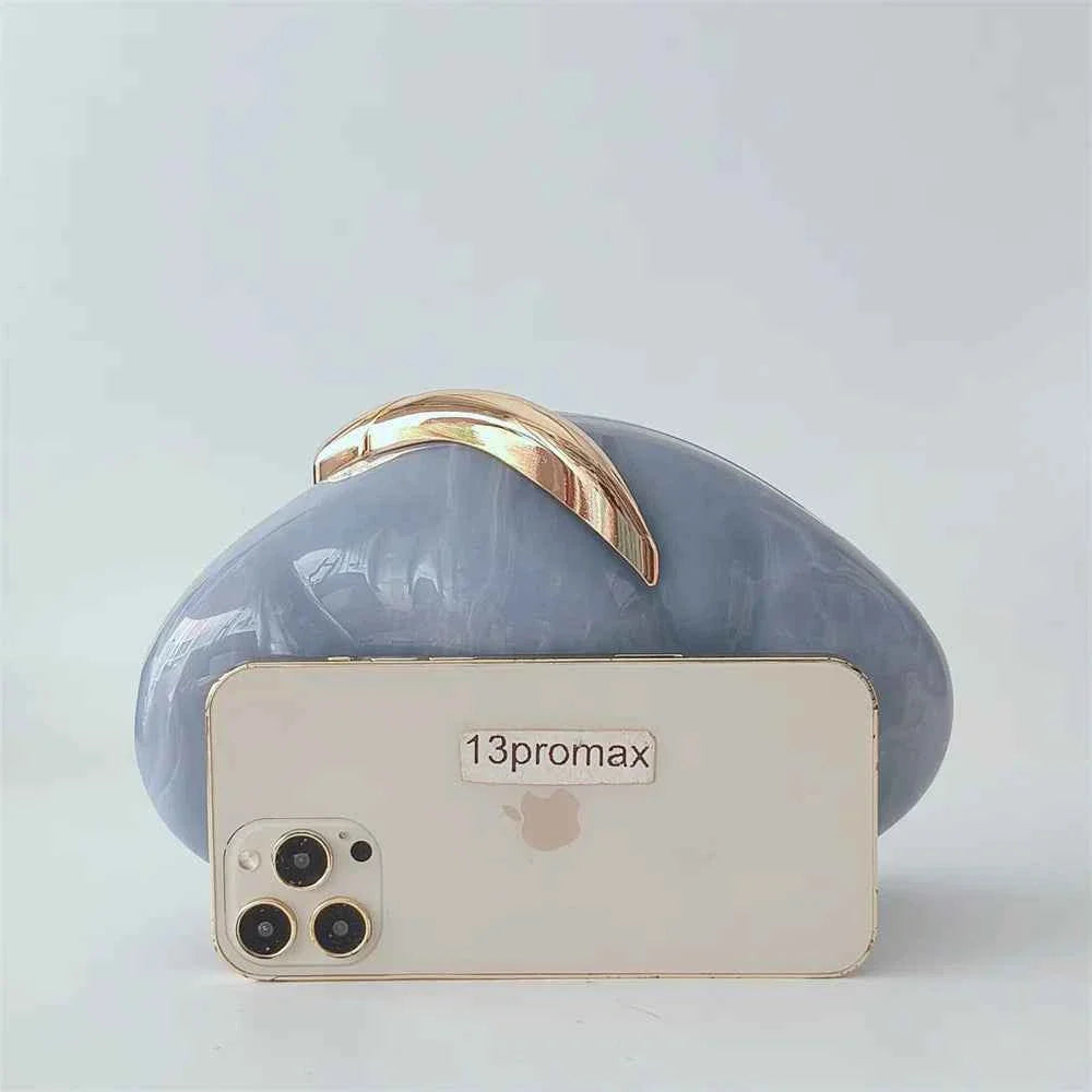 Women Metal Handle Mini Purse