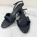 Women Modern Sandals Polka Dot Satin Open Toe