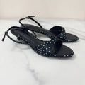 Women Modern Sandals Polka Dot Satin Open Toe