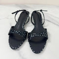 Women Modern Sandals Polka Dot Satin Open Toe