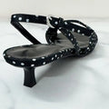 Women Modern Sandals Polka Dot Satin Open Toe