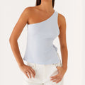 Women Off One Shoulder Tank Tops