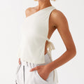 Women Off One Shoulder Tank Tops