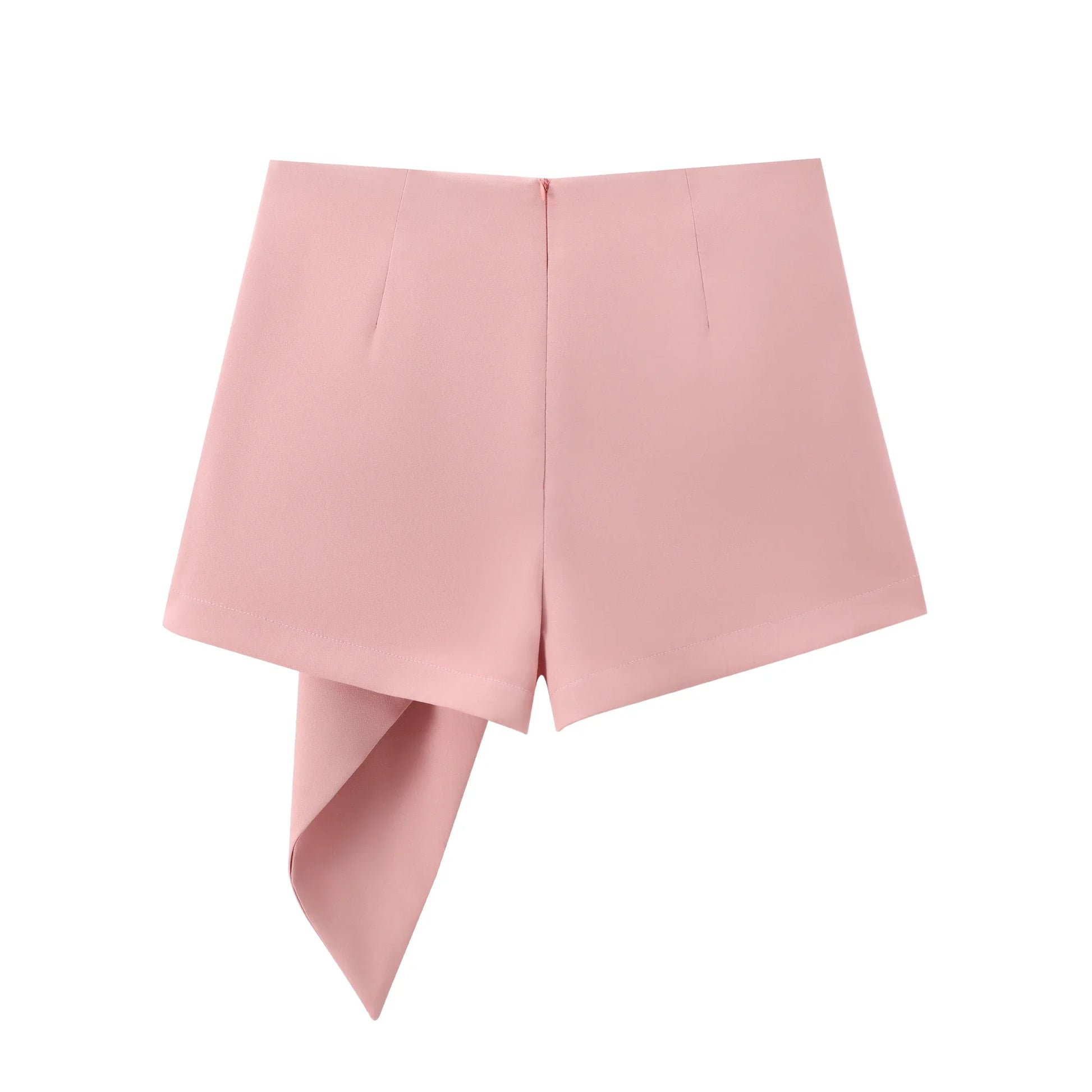 Women Pink Ruffles Skirt Shorts