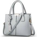 Women PU Leather Handbags - 29.5x13x21.5cm / light gray