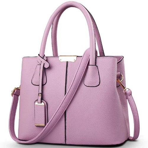 Women PU Leather Handbags - 29.5x13x21.5cm / purple